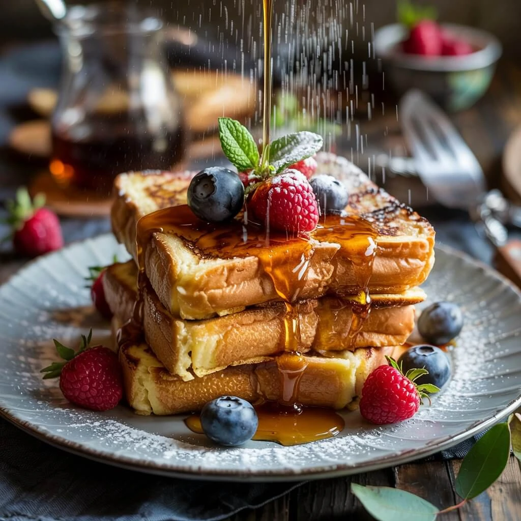 French toast ready to be enjoyed.