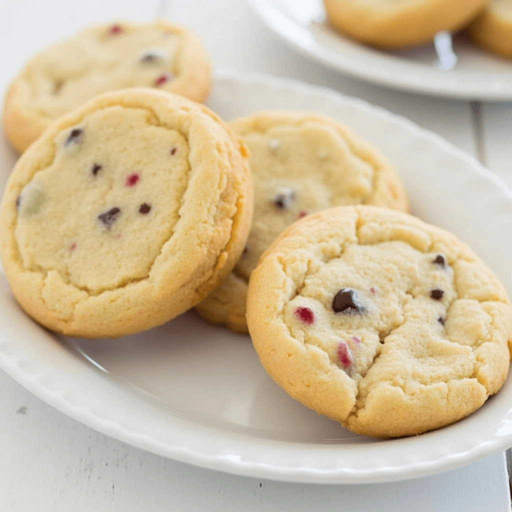 Perfect sugar cookie recipe with soft, buttery cookies on a baking tray.