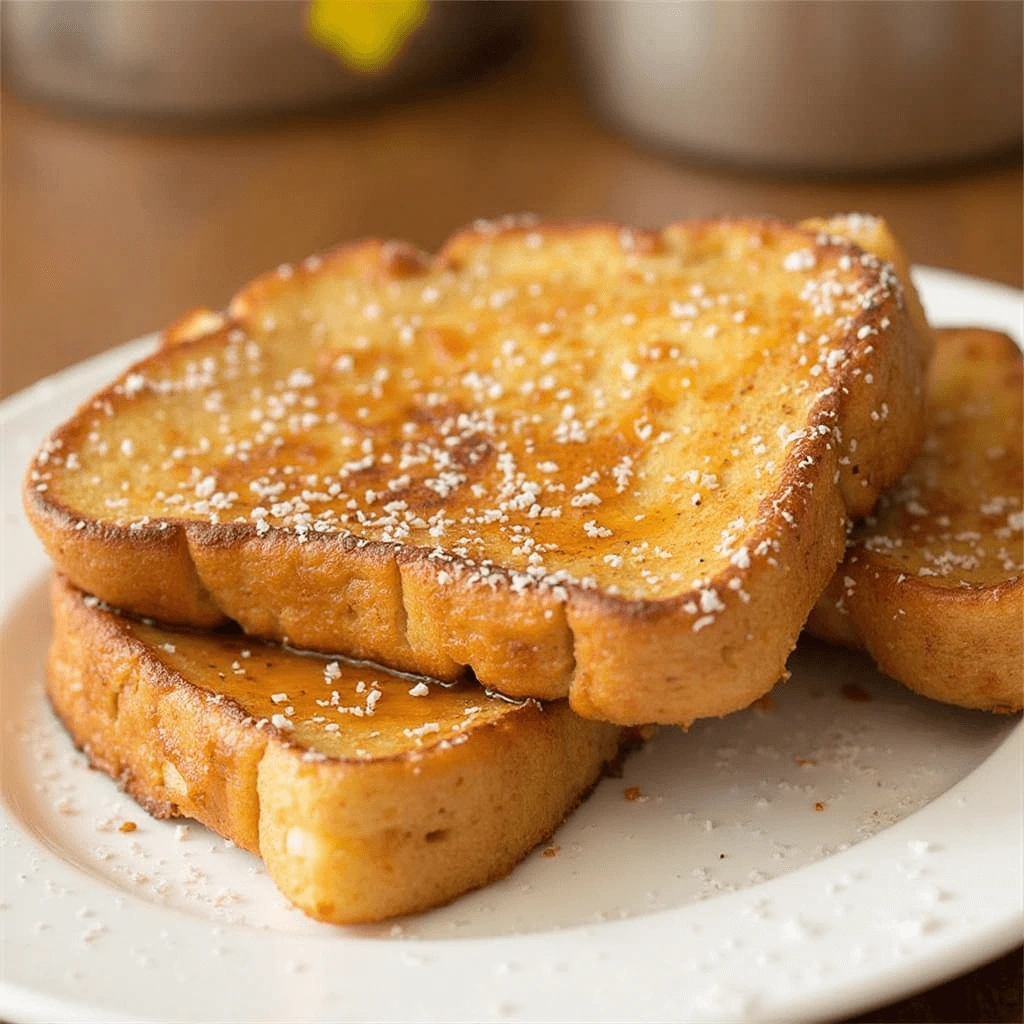 Golden, sugary French toast.