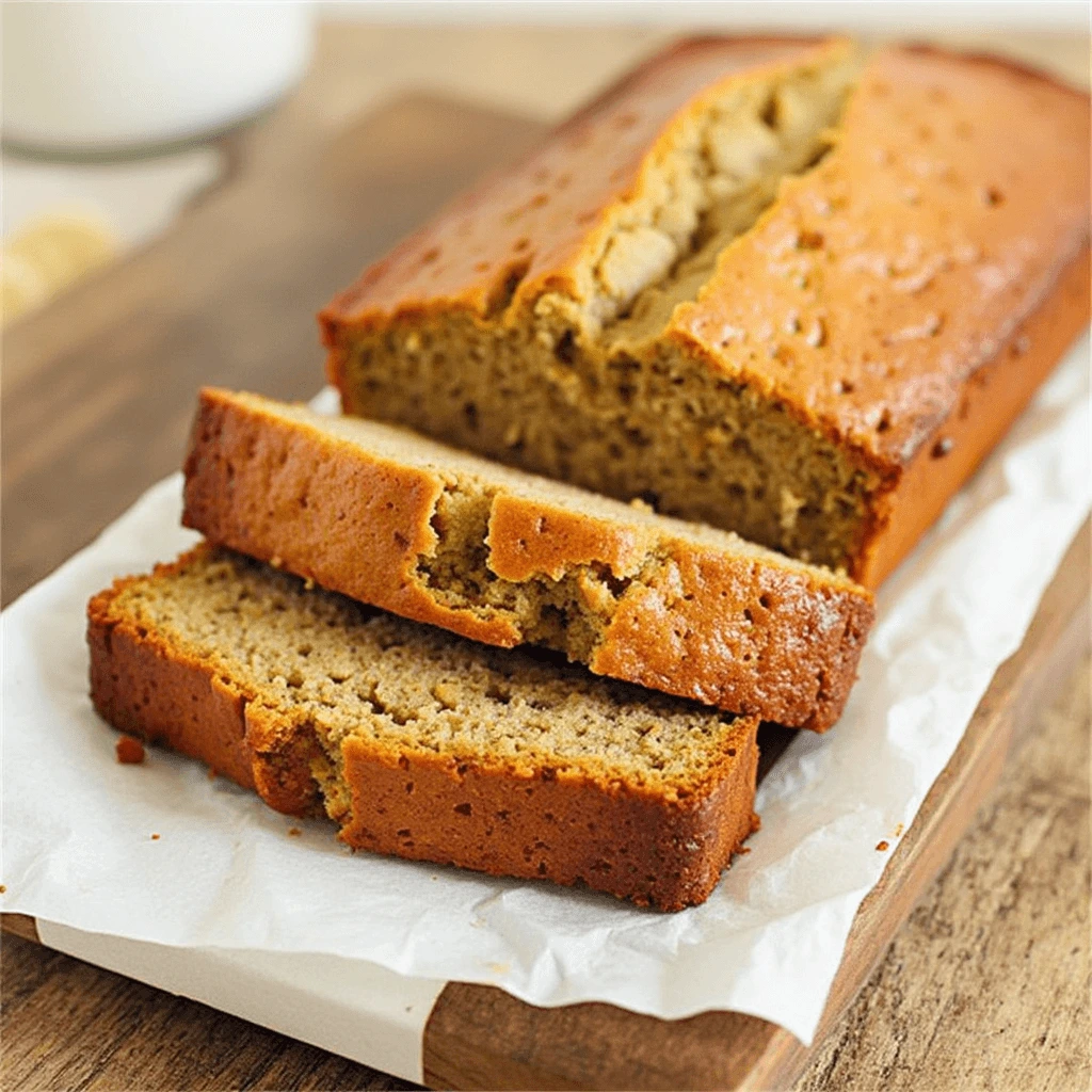 Best easy banana bread recipe sliced and ready to serve